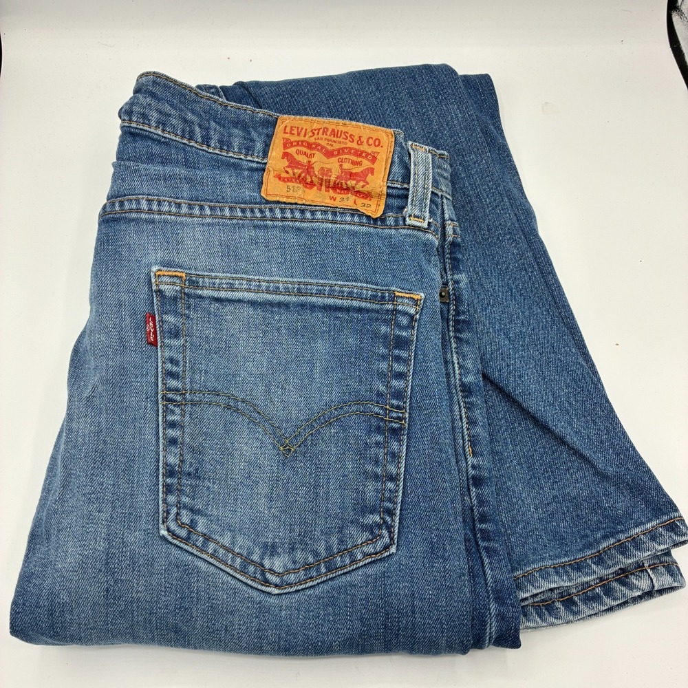 Levi's 501 Jeans Mens W34 L32 Dark Wash Straight Leg Button Fly
